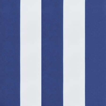 vidaXL Poduszki na palety, 2 szt., biało-niebieskie paski, tkanina