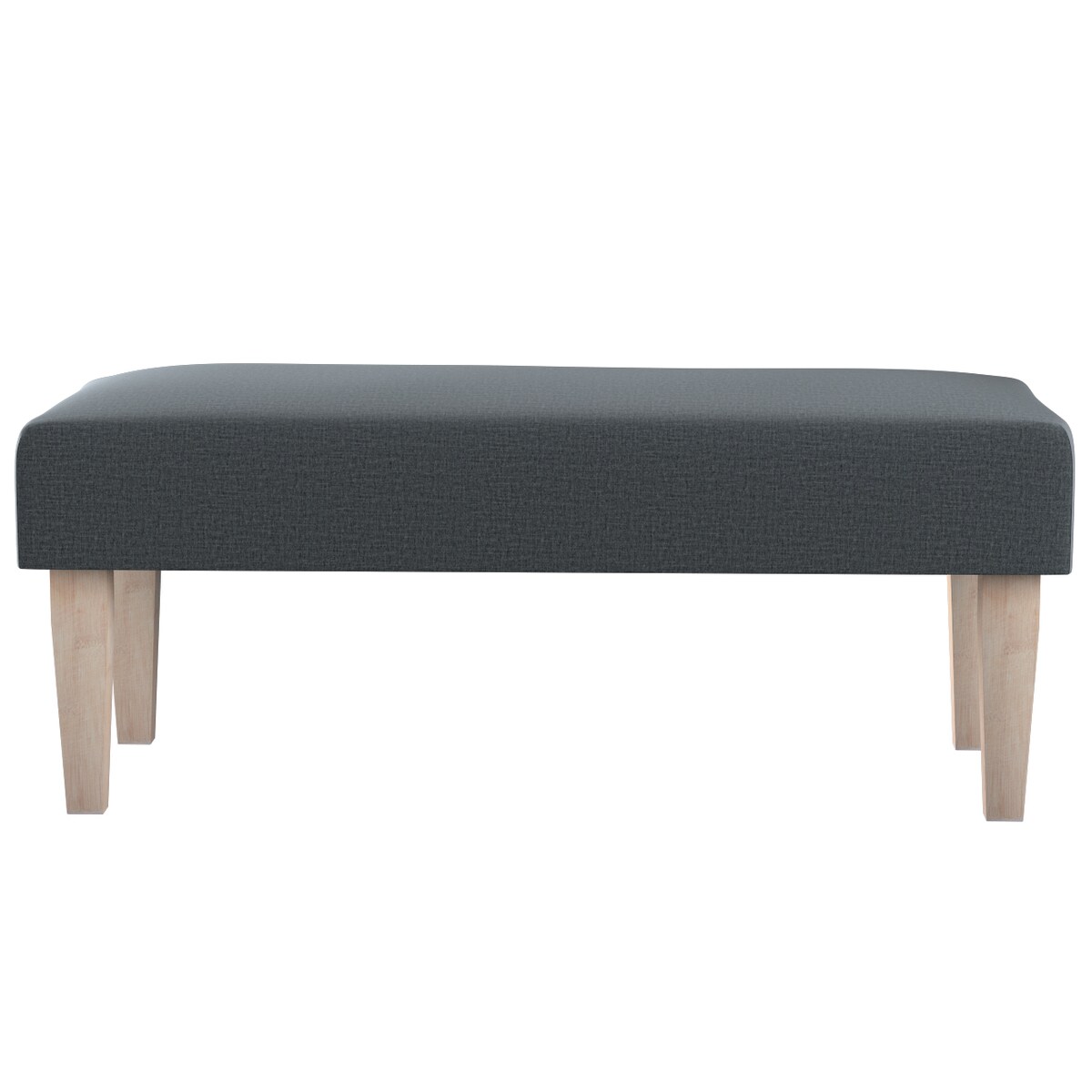 Ławka, grafitowy welwet, 100 x 40 x 40 cm, Ingrid