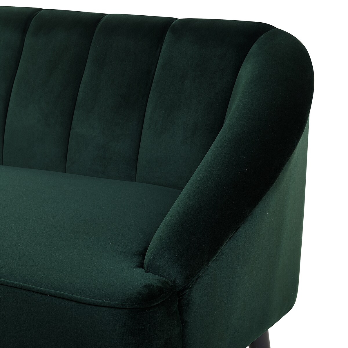 Sofa dla 3 osób ALSVAG Welur Szmaragdowy