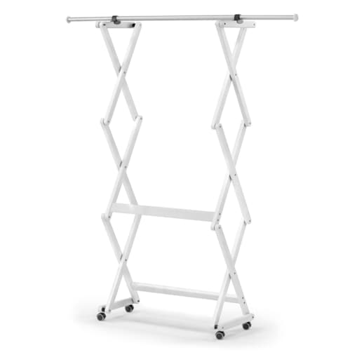 ARREDAMENTI FELIX Wieszak na ubrania - 140 x 32 cm, biały