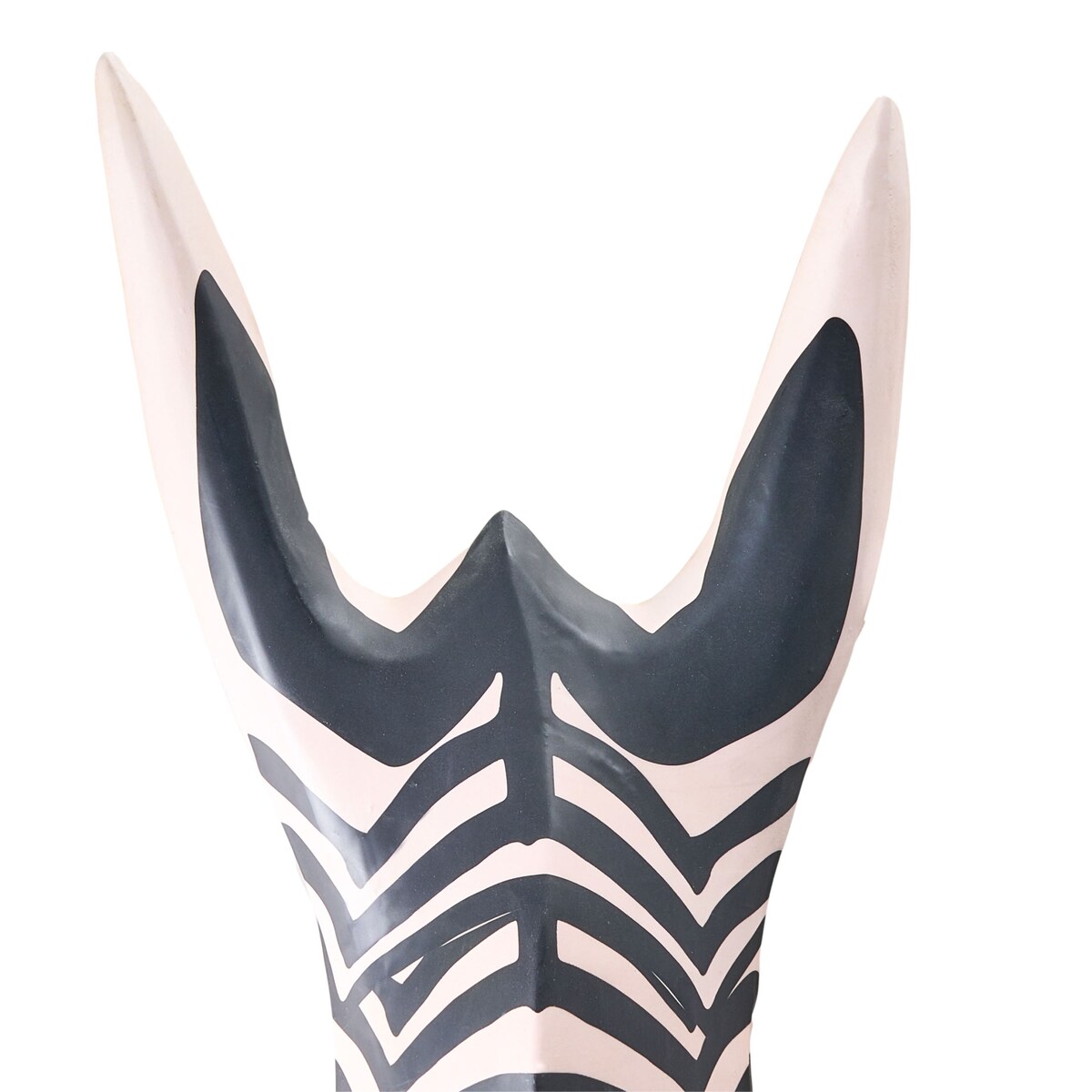 Dekoracja ścienna Zebra GBOKO Drewno mango 80 cm Czarny/ biały