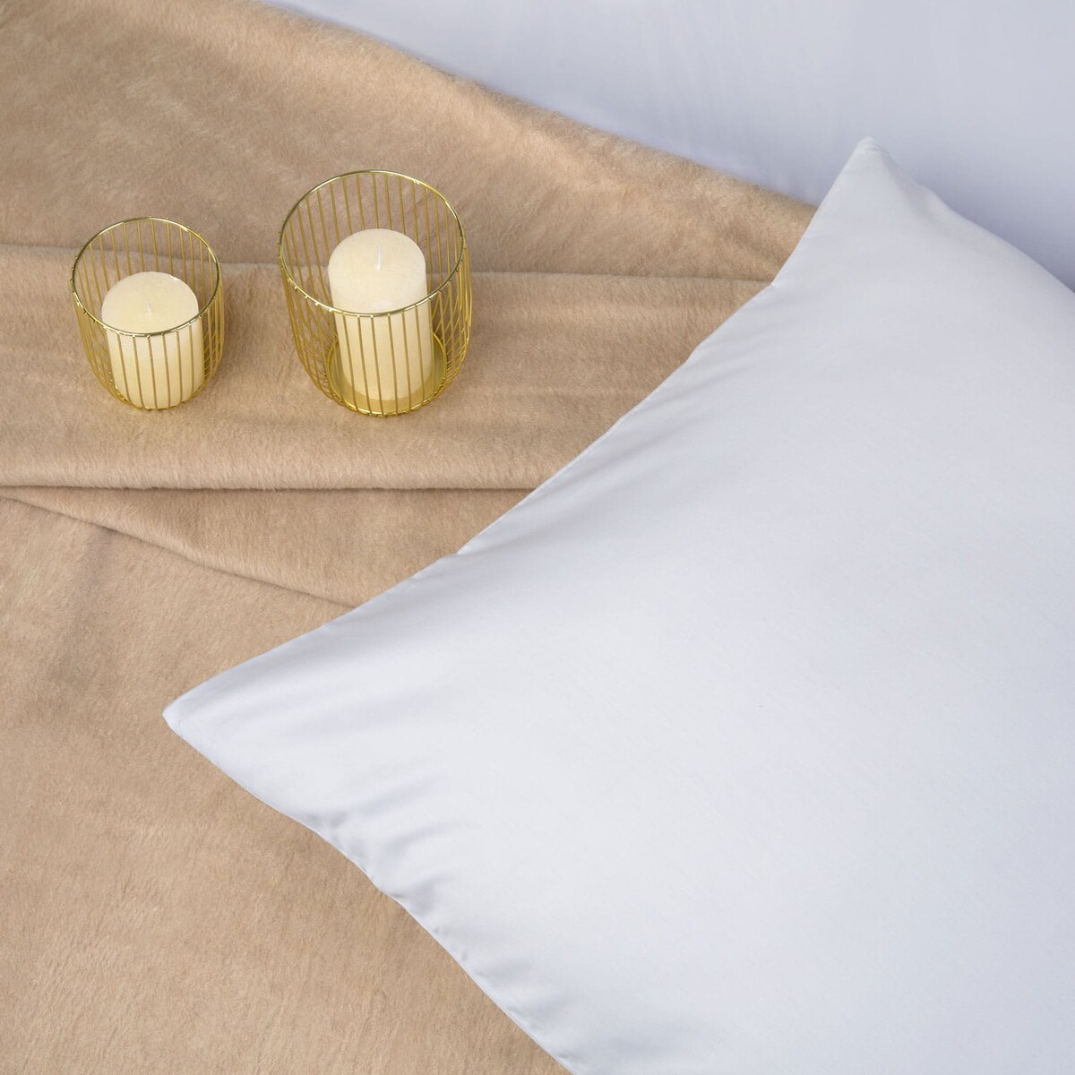 Pościel satyna bawełniana 160x200 kolor biały