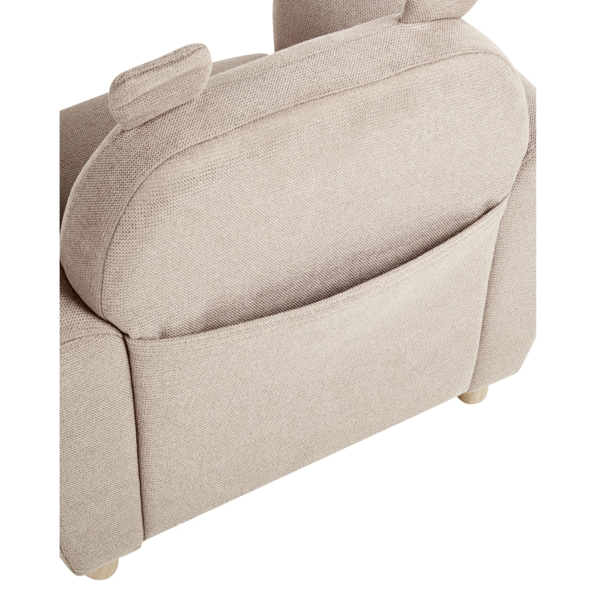 Fotel dziecięcy MARIBO Tkanina Beżowoszary