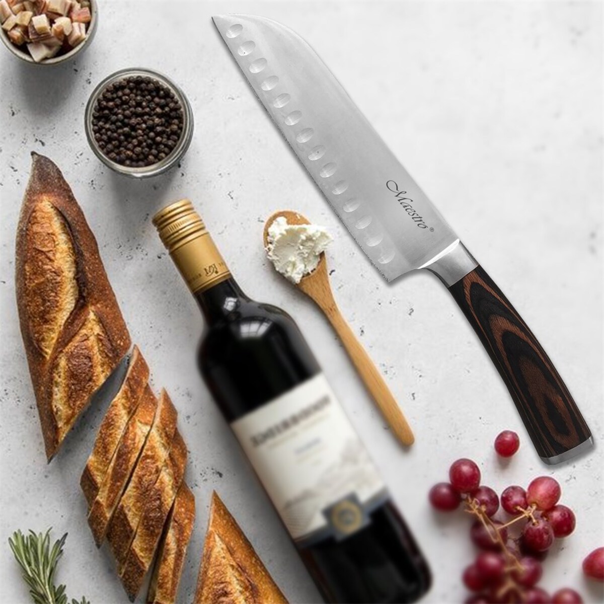 Maestro nóż santoku 17.5cm MR1465