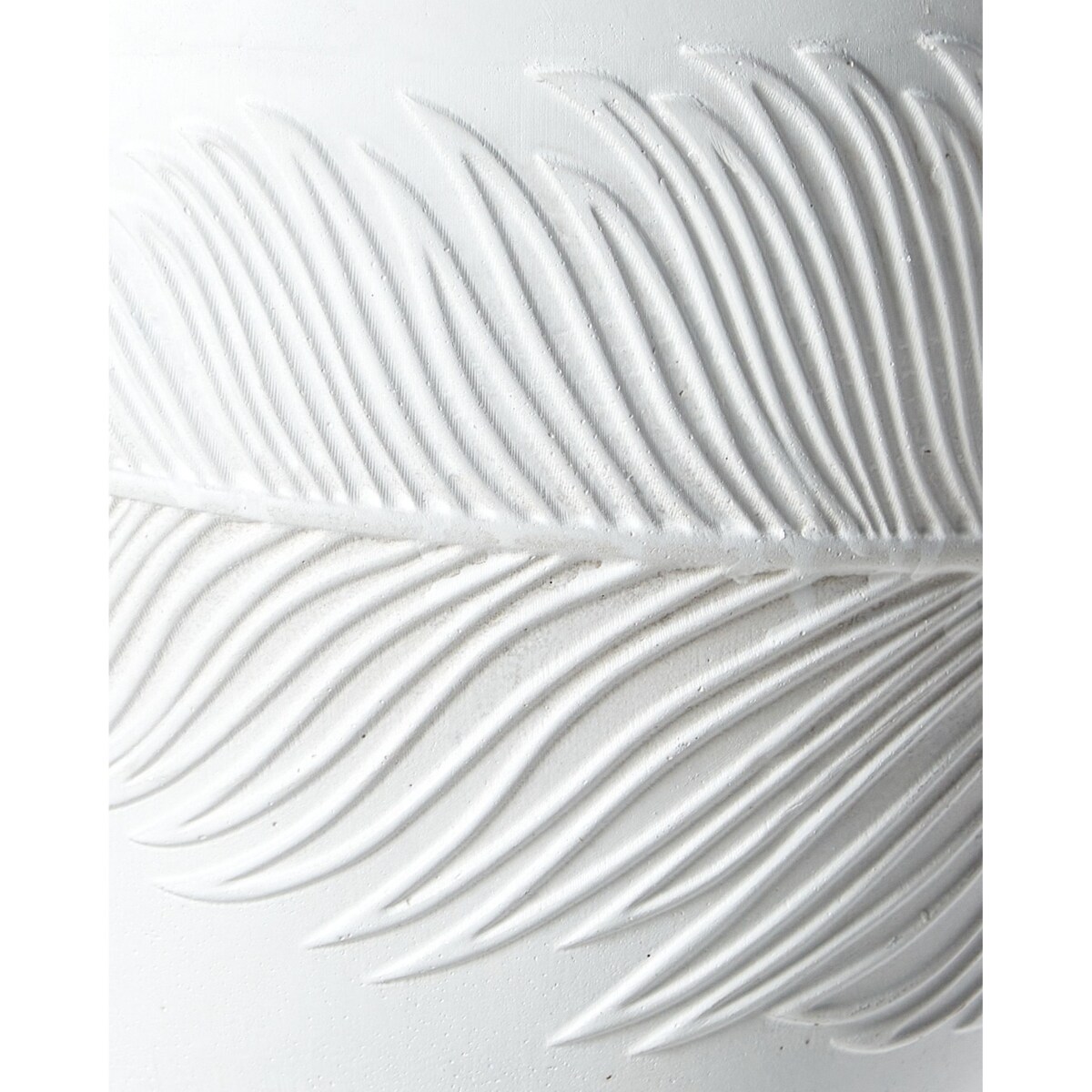 Doniczka okrągła 35 x 35 x 33 cm złamana biel FTERO