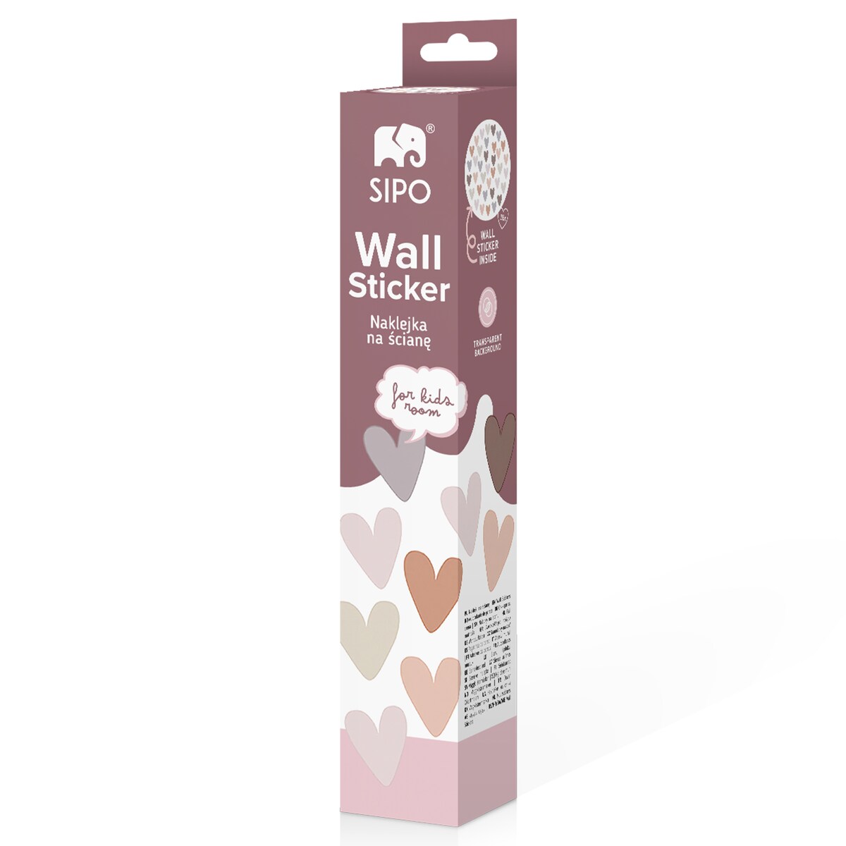 naklejki na ścianę do pokoju dziecka, sipo, serca boho