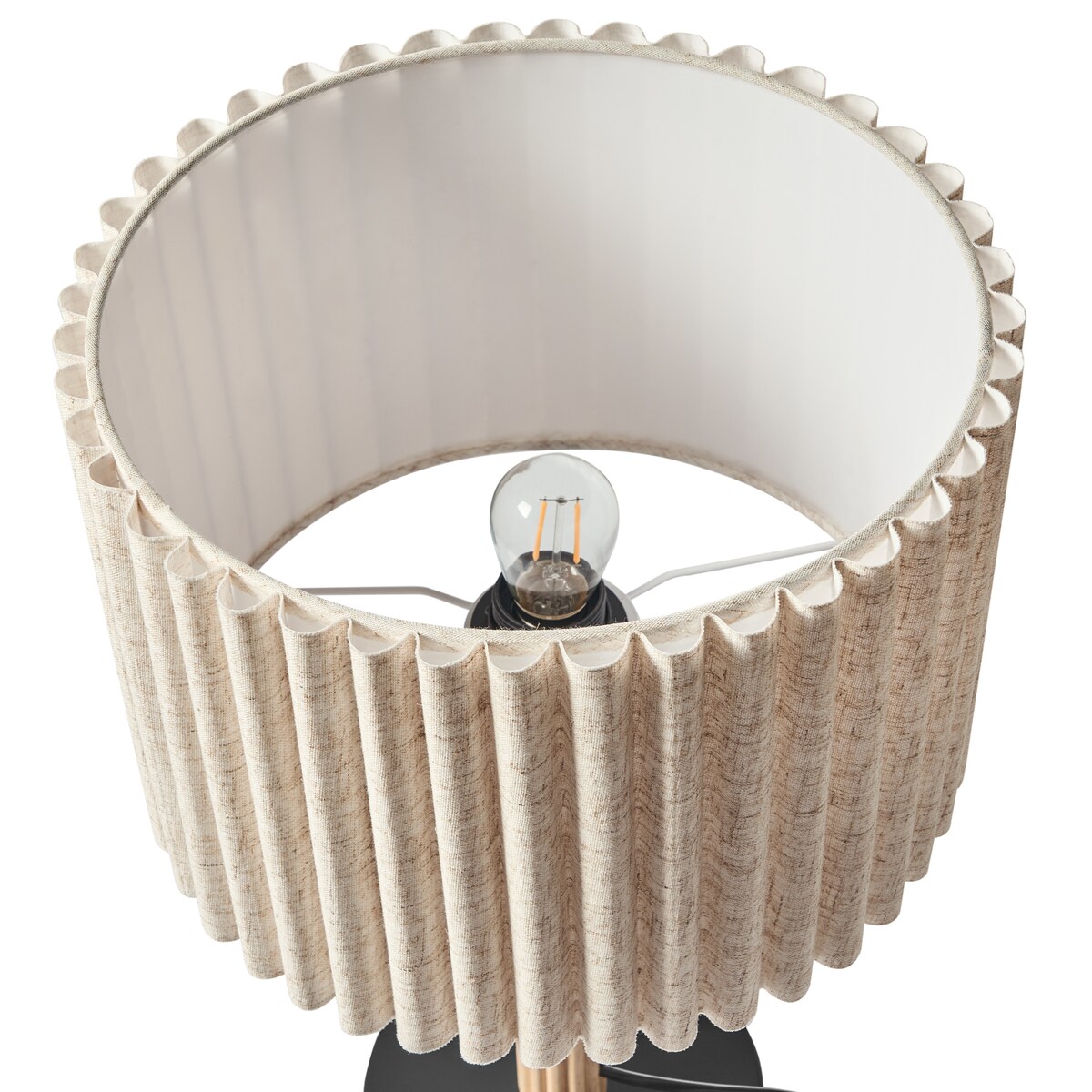 Lampa stołowa BELESSA Len Jasnobeżowy