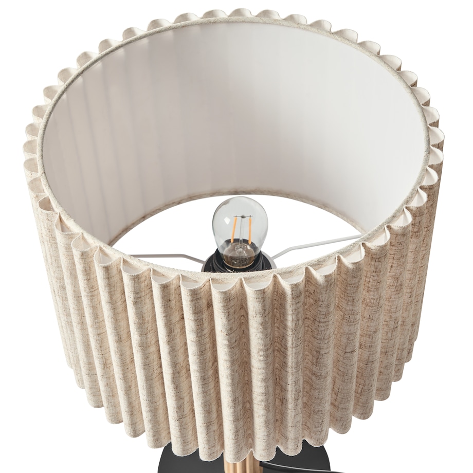 Lampa stołowa BELESSA Len Jasnobeżowy