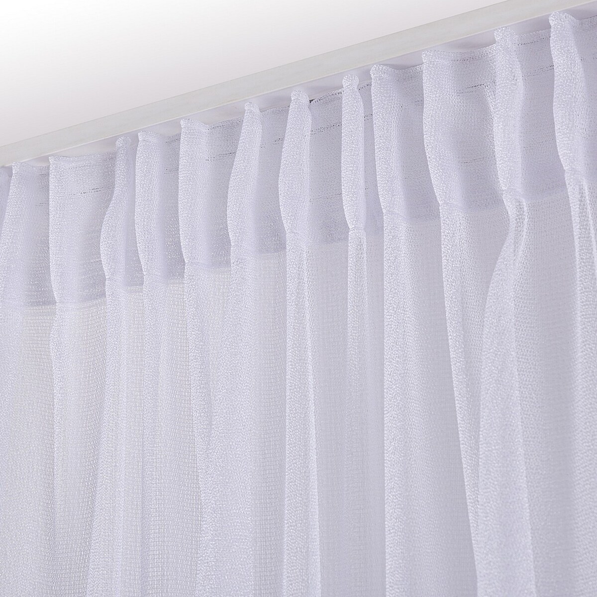 Firana na taśmie 300x245 biały