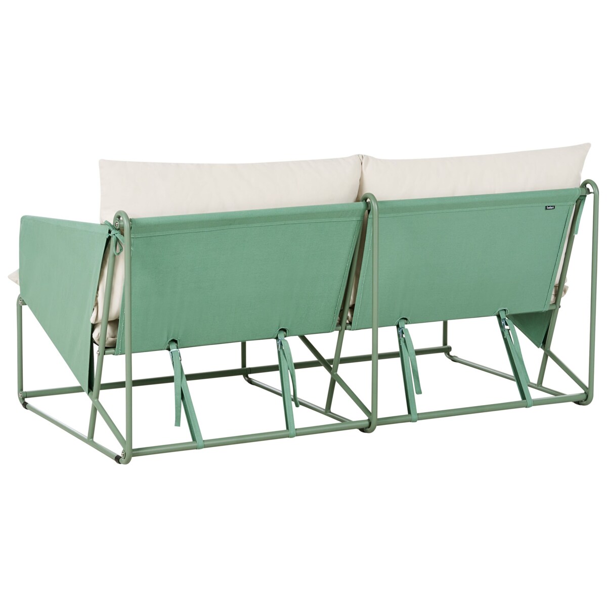 Sofa ogrodowa dla 2 osób PONTE Metal Zielony