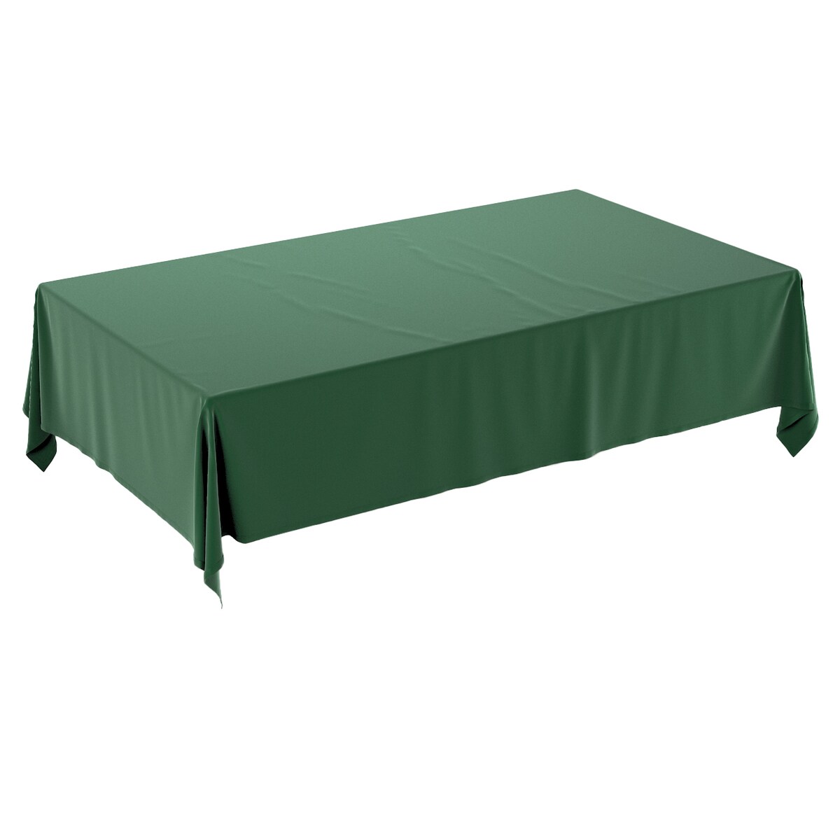 Obrus prostokątny 130 x 130 cm butelkowa zieleń