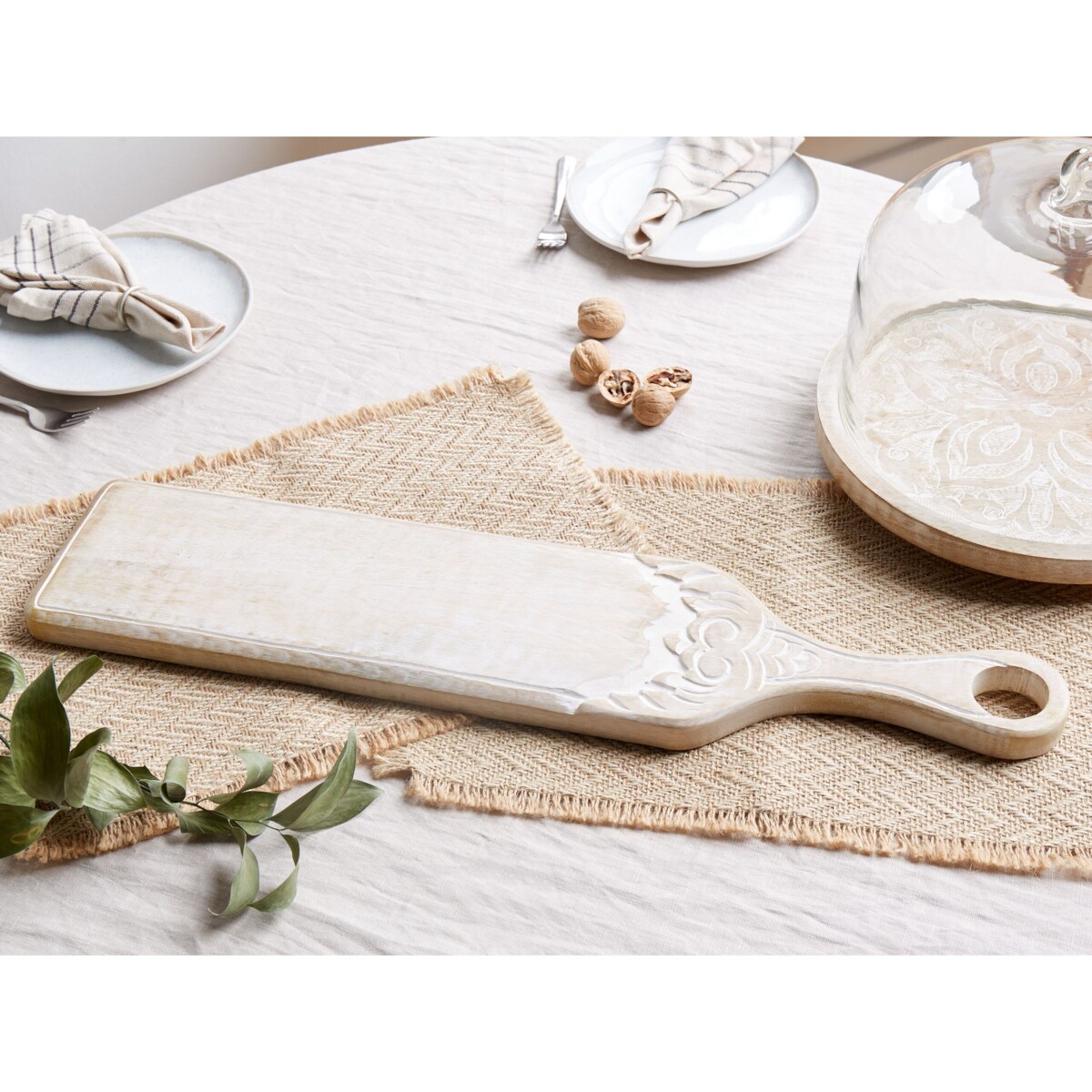 Taca do serwowania drewno mango jasne EDFU