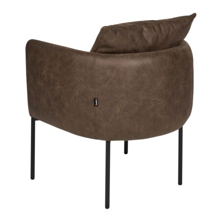 Fotel MALMOS Ekoskóra Ciemnobrązowy