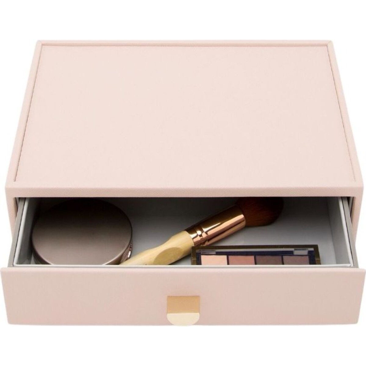 Organizer na kosmetyki Stackers różowy z szufladą