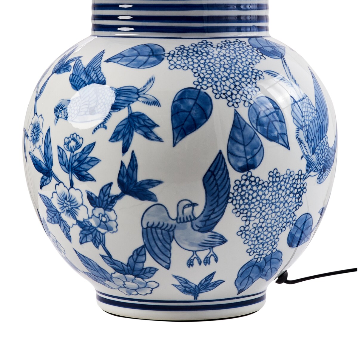 Lampa stołowa ARUNCA Porcelana Biały/ niebieski