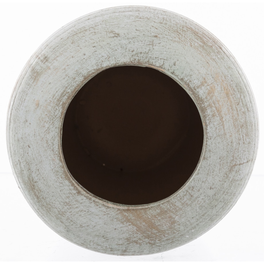 Wazon ceramiczny niebiesko-biały 25x12x12 cm SASSARA wysoki