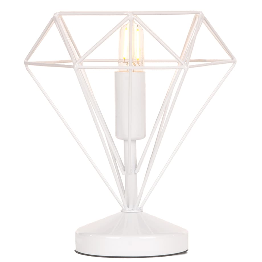 KONSIMO ACOS Minimalistyczna biała lampa stołowa, 2 szt.