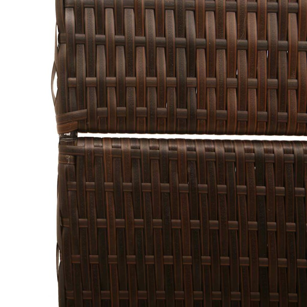 vidaXL Przesłona pokoju Brązowy 195 x 180 cm polirattan