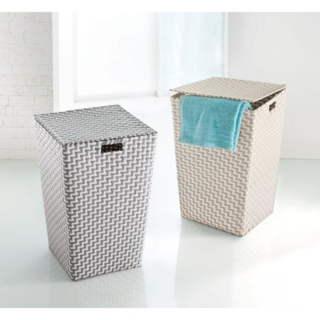 Kleine Wolke Double Laundry Kosz na pranie szary 35x55 cm