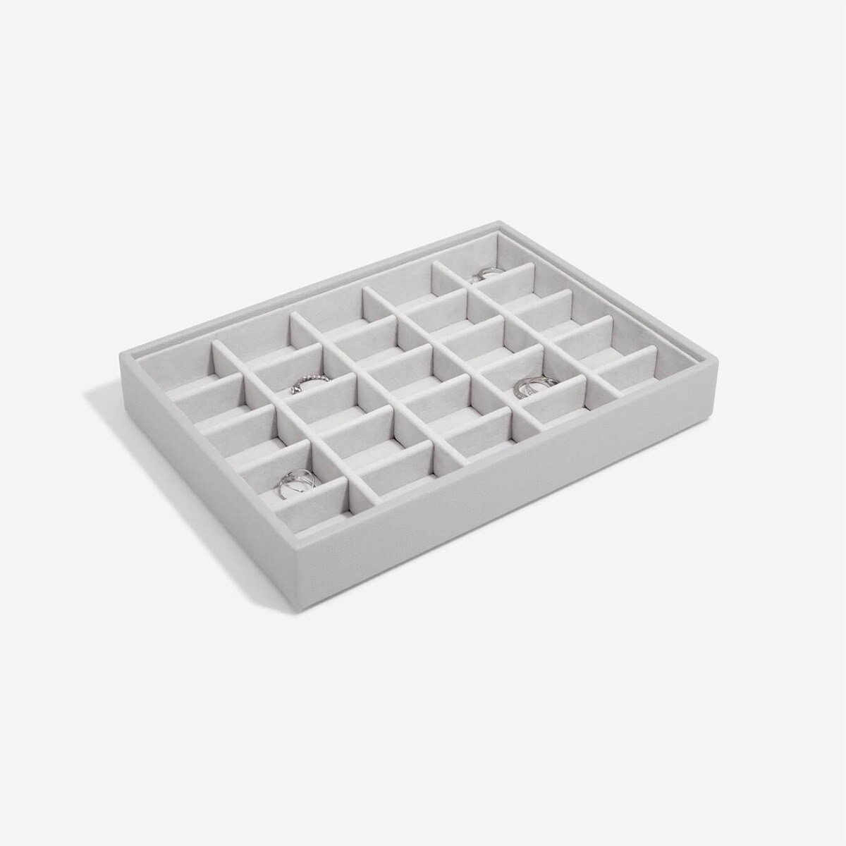 Szkatułka na biżuterię Stackers 25 komorowa classic kamienna szarość