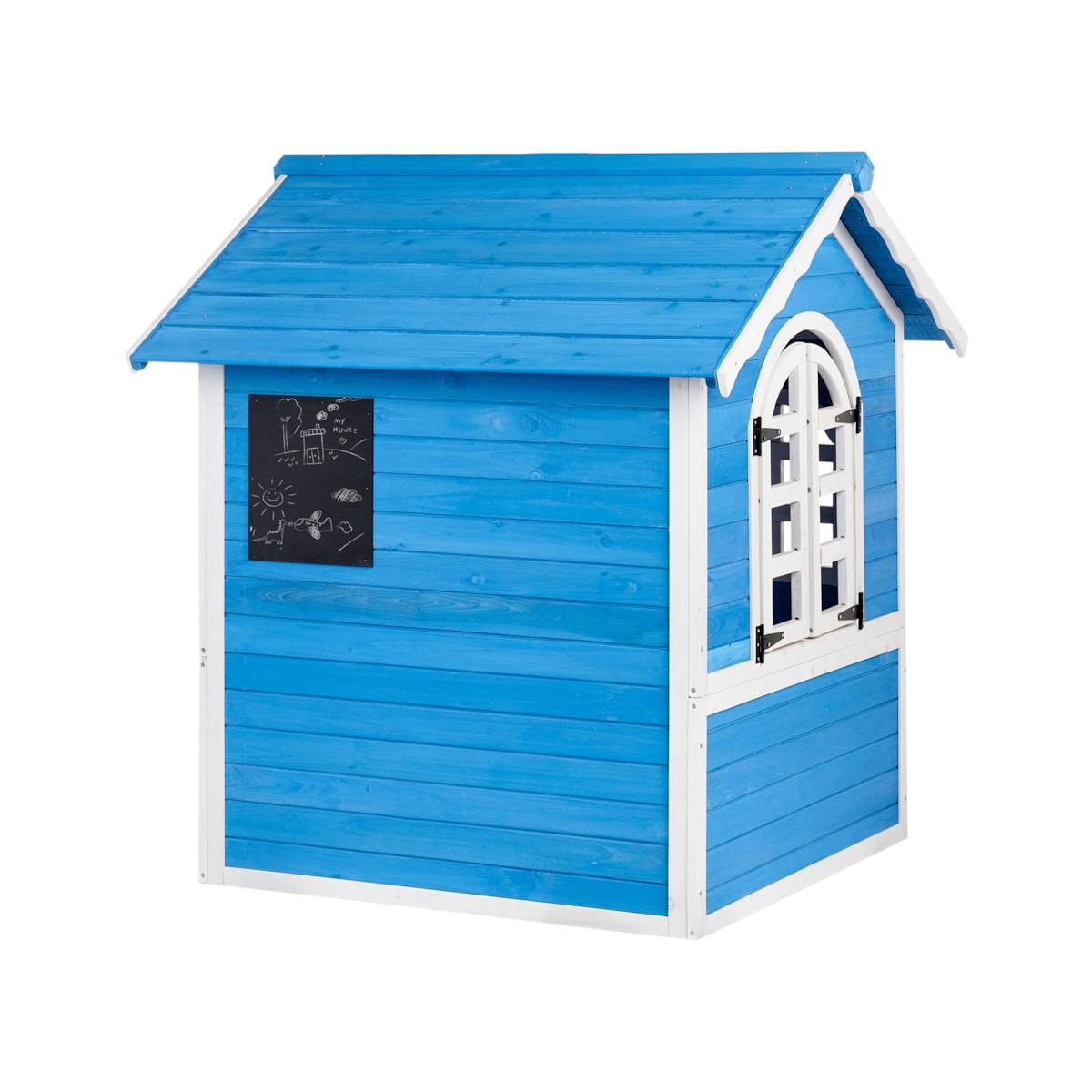 Domek ogrodowy dla dzieci drewniany niebieski KOKKONI