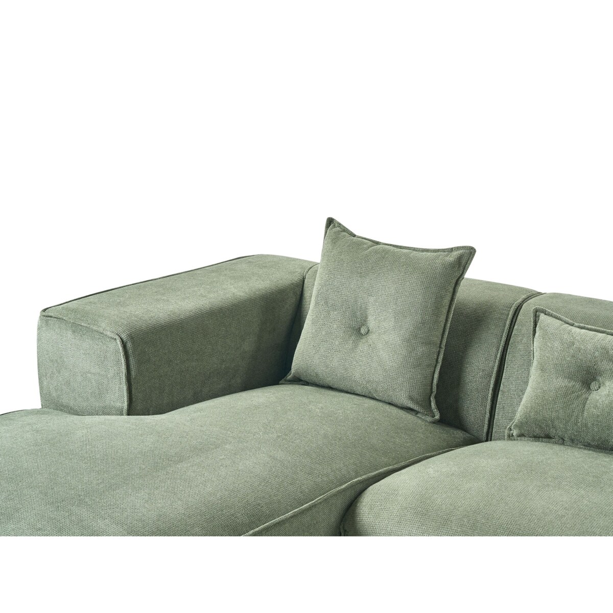 Narożnik prawostronny ciemnozielony DOLVA