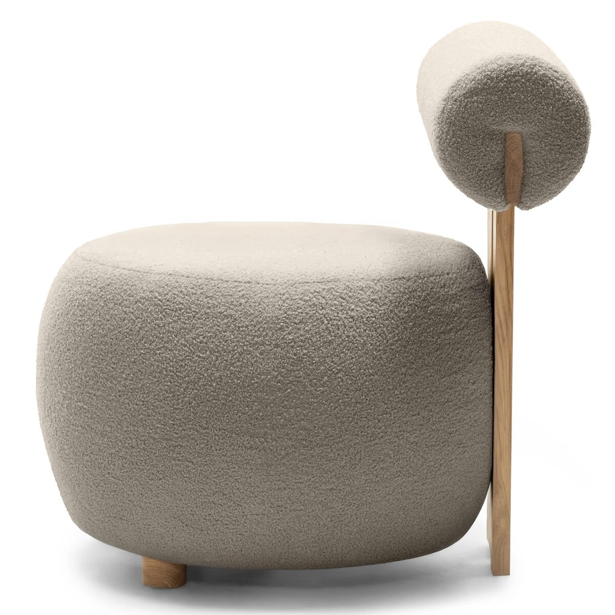 Fotel tapicerowany HANNI - IV brązowoszary 70x63x71 cm