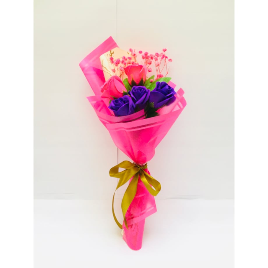 BUKIET KWIATY MYDLANE róża na koniec roku szkolnego pani urodziny upominek