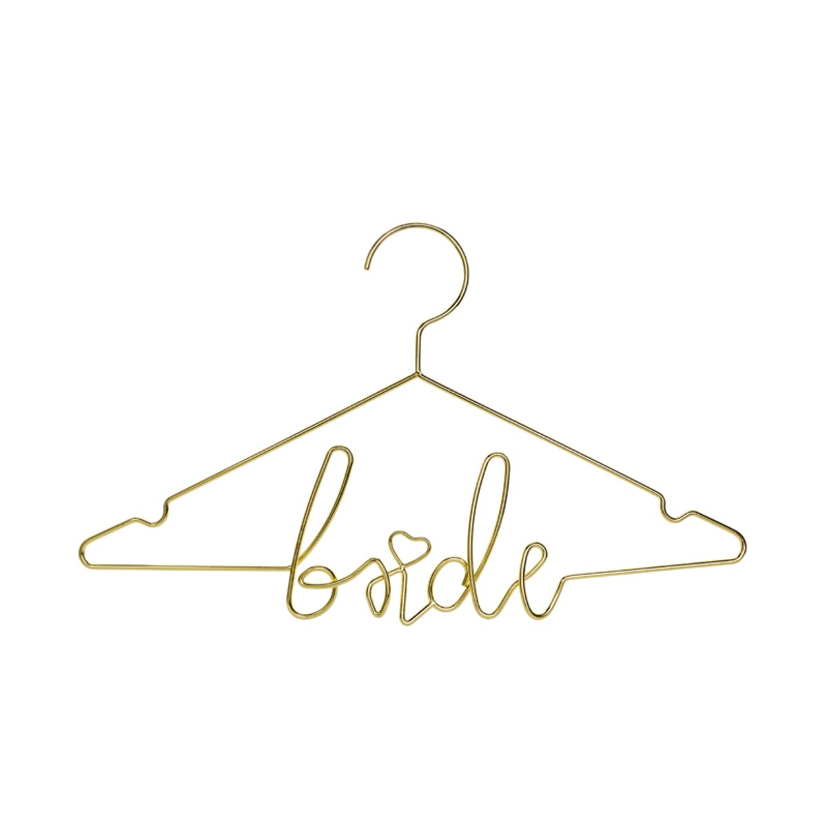 Metalowy wieszak Bride, złoty, 45x27cm