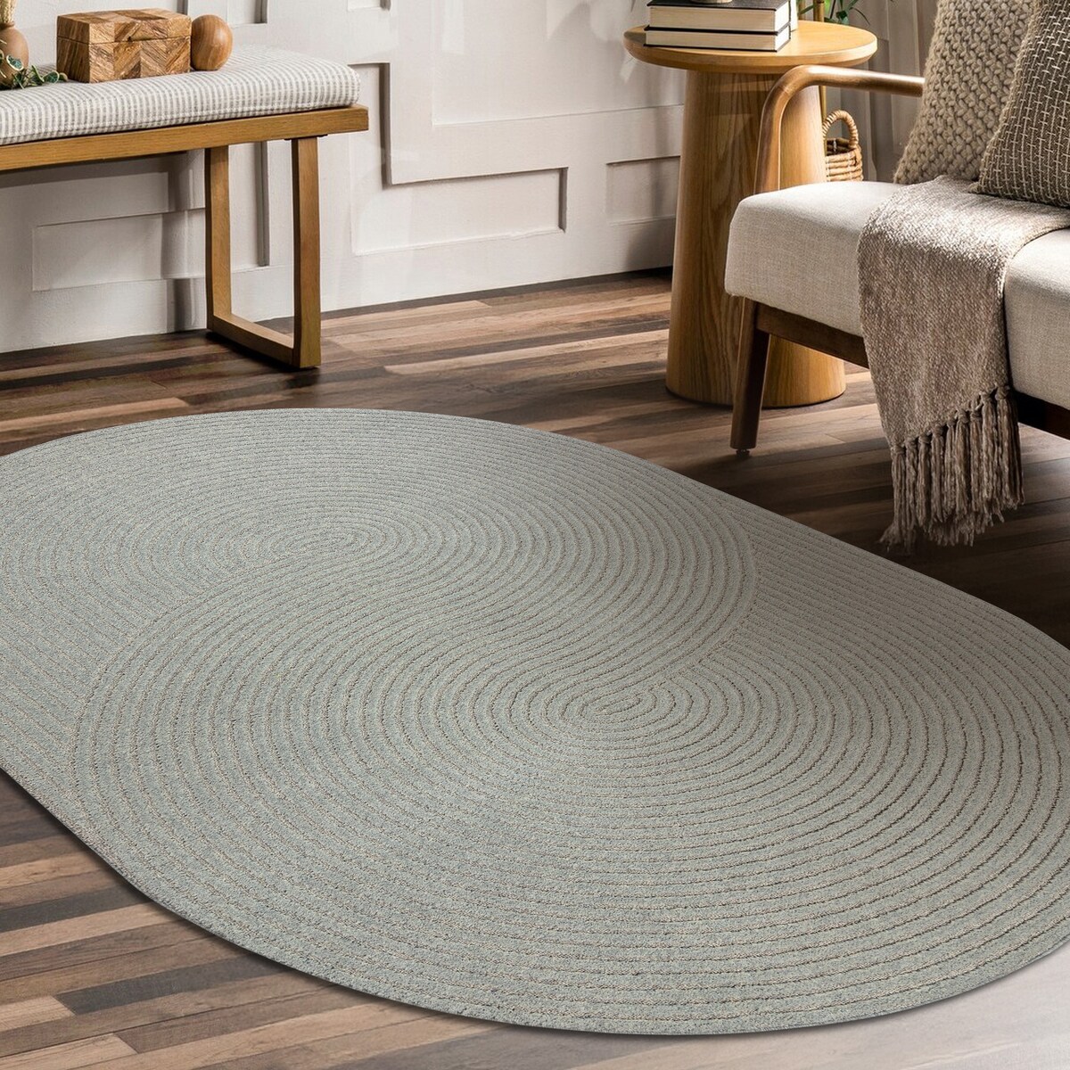 Dywan FLUX owal 461.67.AE503 wełniany OSTA - 200x300 cm