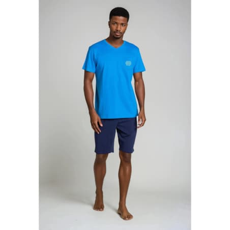 Piżama Dodge 38882-55X Niebiesko-Granatowa Niebiesko-Granatowy, XXL