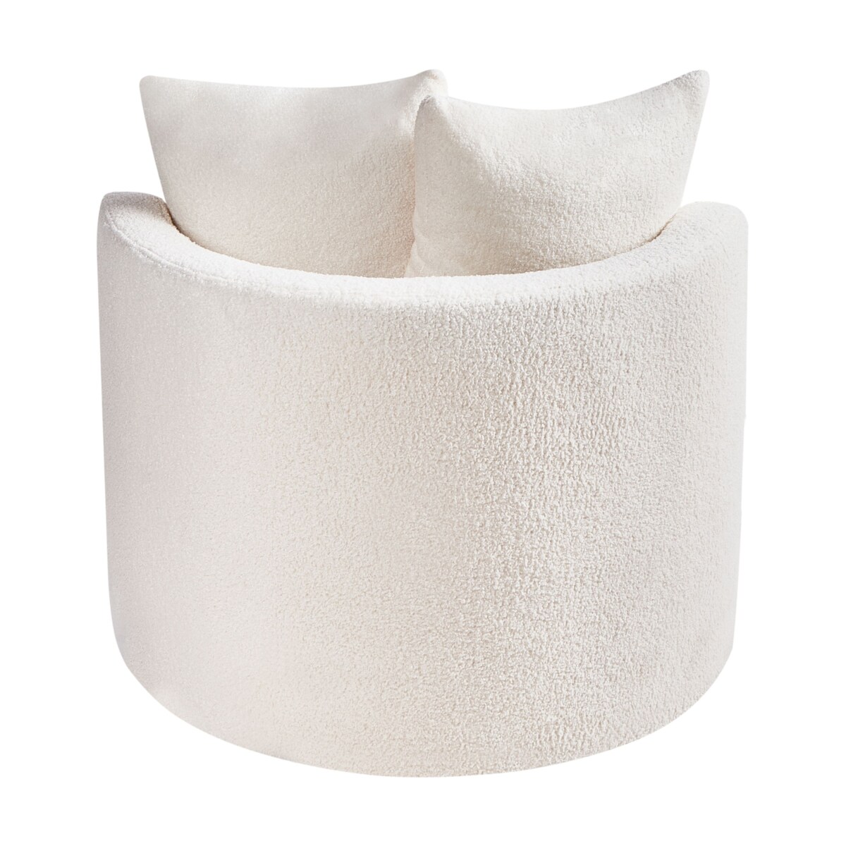 Fotel DALBY Boucle Biały