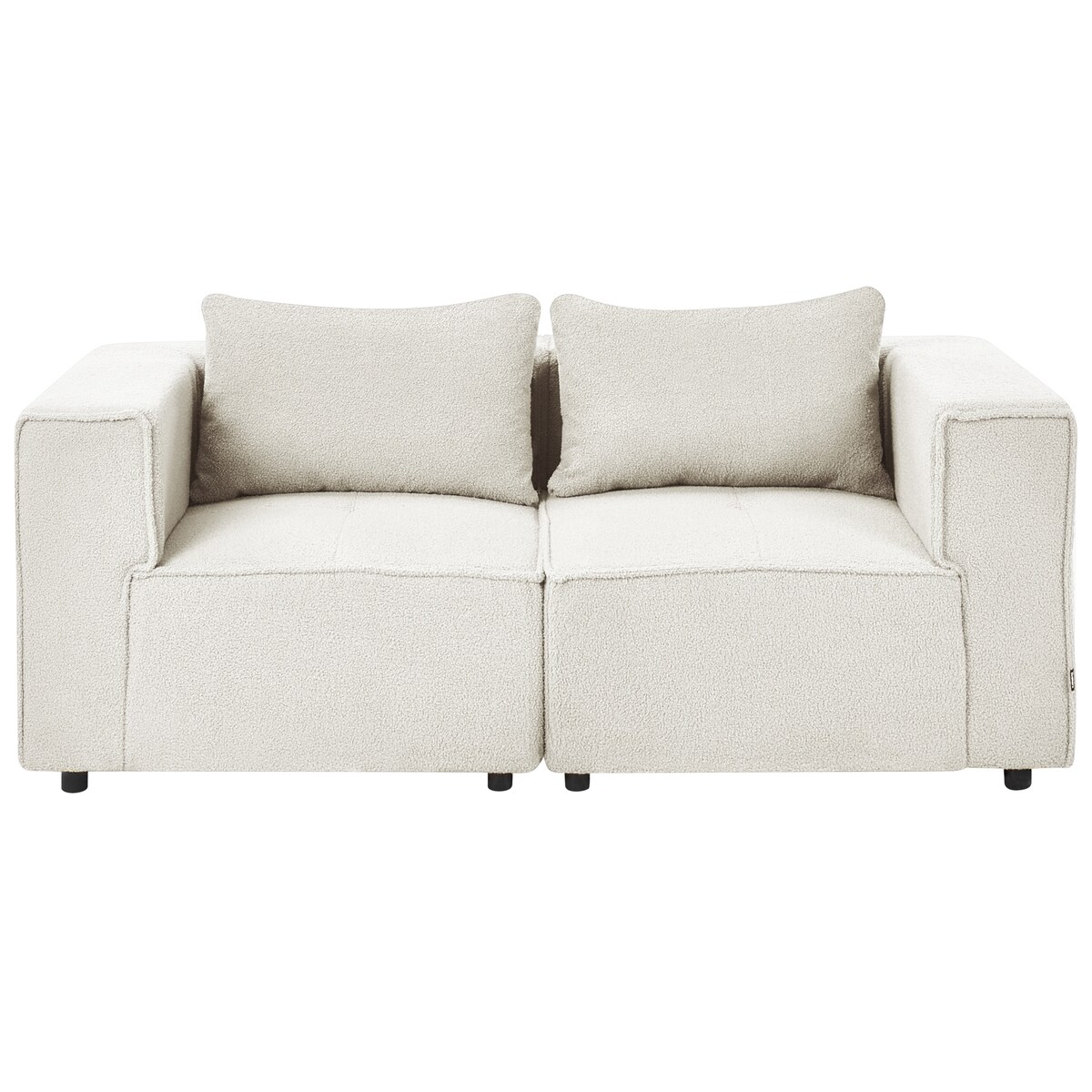 Sofa modułowa dla 2 osób AXEBO Boucle Złamana biel
