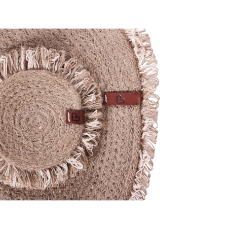 Zestaw 12 podkładek na stół RIBBERY Naturalny Juta