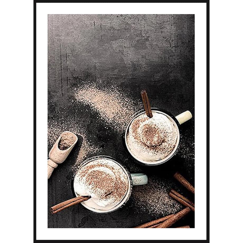 Poster Story, Plakat, Obraz - Kawa z Cynamonem, wymiary 60 x 84 cm
