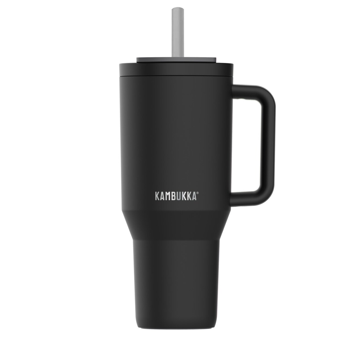 Kambukka Kubek termiczny Rio Tumbler 950ml ze słomką czarny - Night Rider