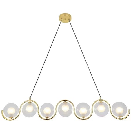 Lampa sufitowa wisząca złota 7xG9 APP1441-7CP