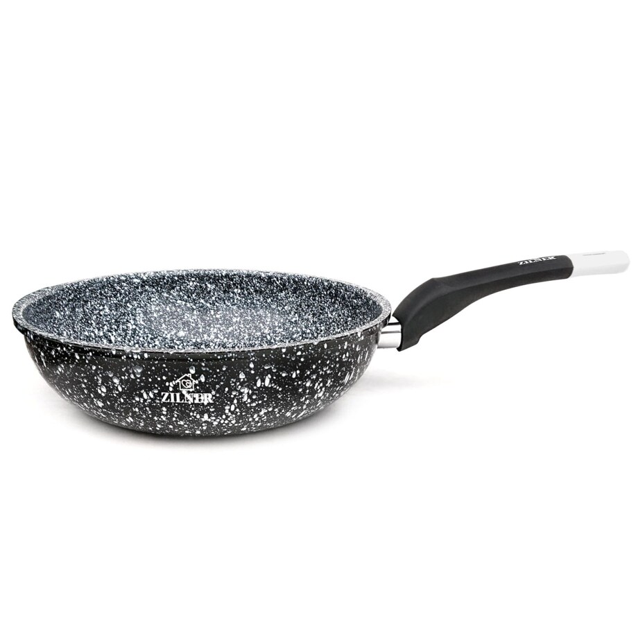 Patelnia wok 24cm marmurowo-ceramiczny ZILNER Stonetec ZL-7901