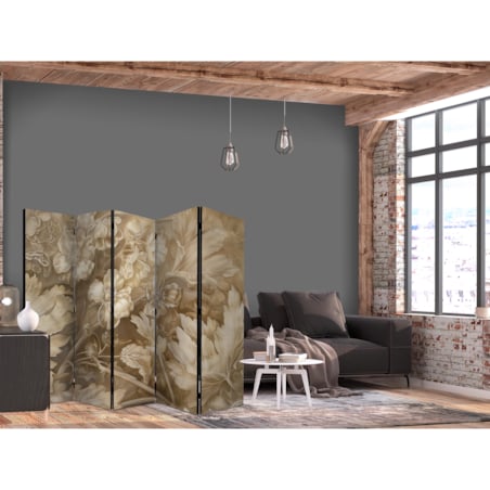 Parawan Jednostronny Rzeźbione kwiatowe ornamenty 225x172cm