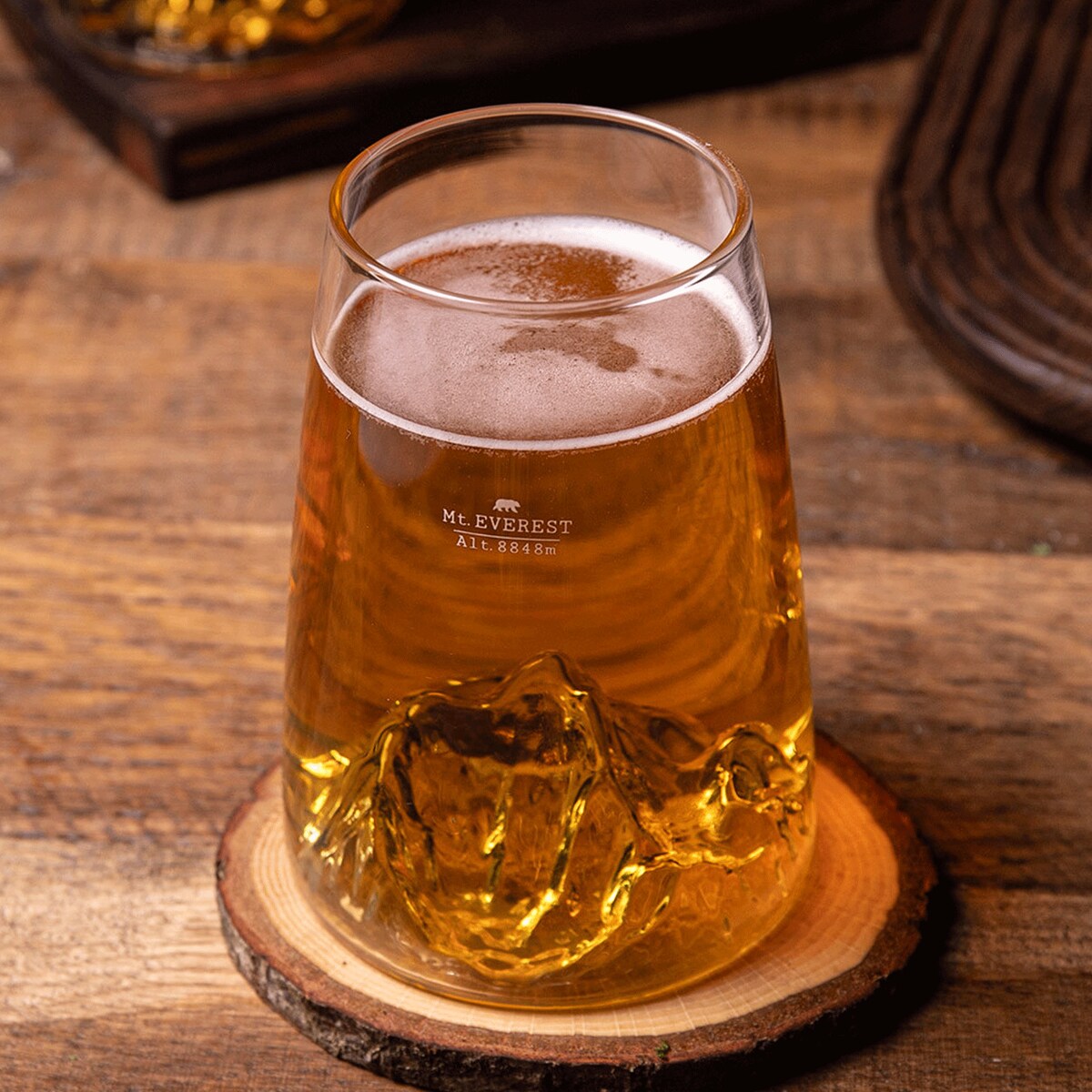 Szklanka Long Drink - Topographic - Mount Everest
