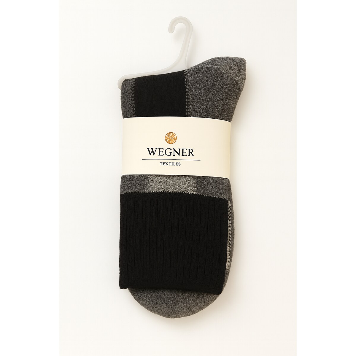 Klasyczne skarpety z owczej wełny – wzór w kratę, 39–43