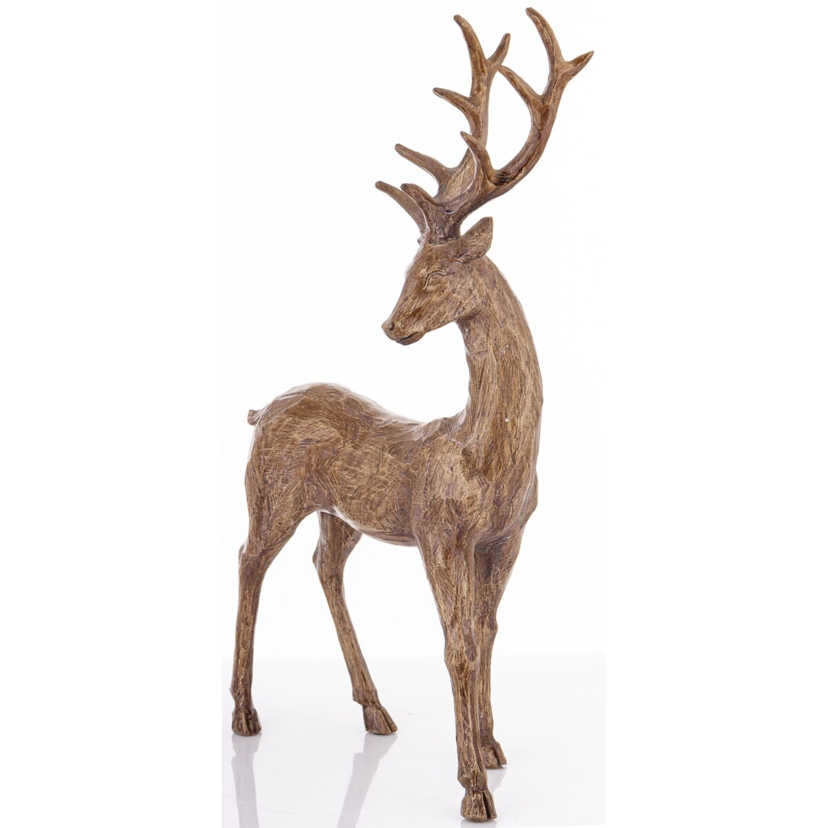 Figurka - brązowy jeleń 46x10x28 cm MARRONE-2
