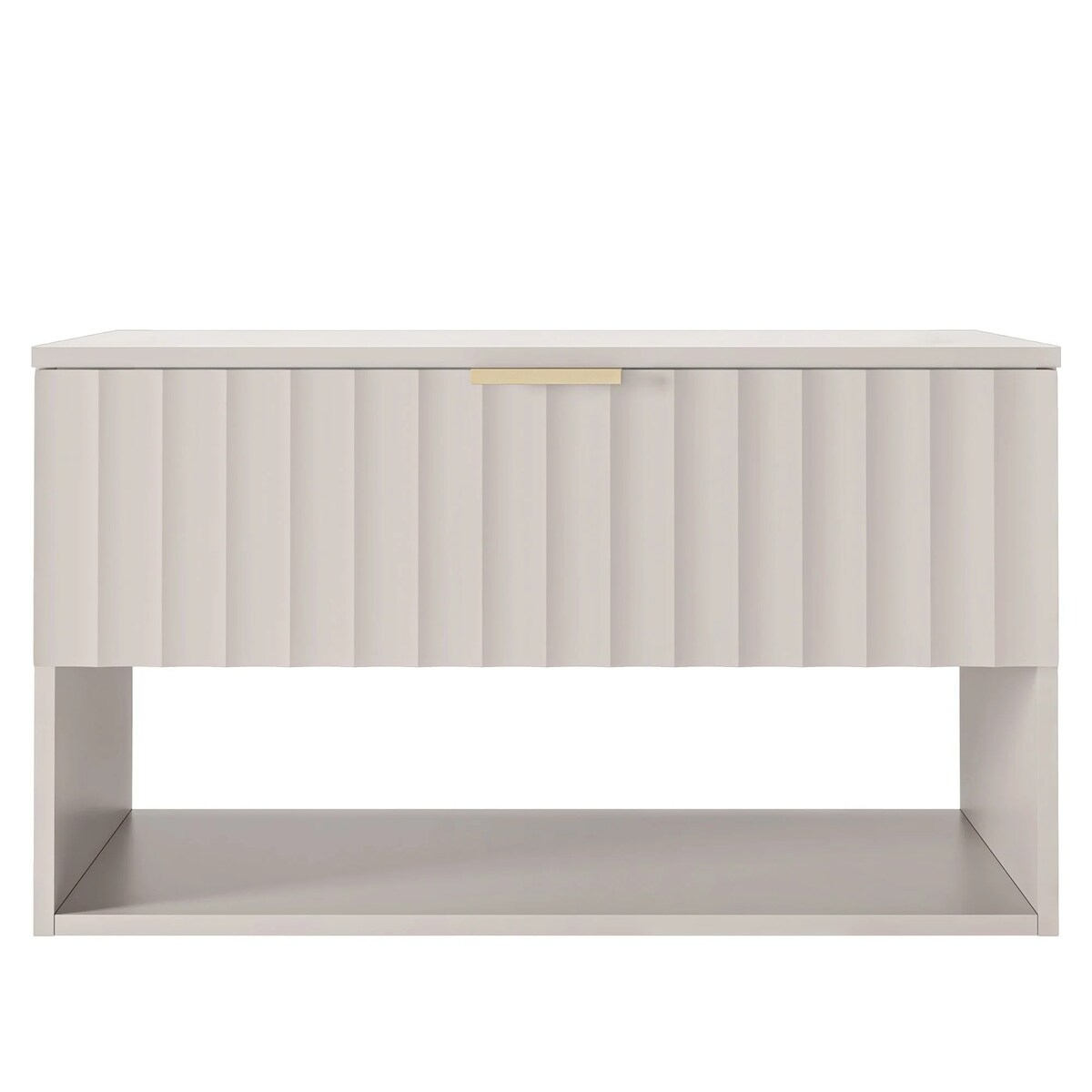 Szafka pod umywalkę z blatem 46,6x80x49,6 cm, ryflowana BADONY