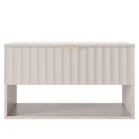 Szafka pod umywalkę z blatem 46,6x80x49,6 cm, ryflowana BADONY