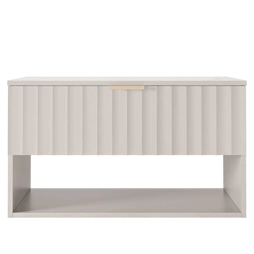 Szafka pod umywalkę z blatem 46,6x80x49,6 cm, ryflowana BADONY