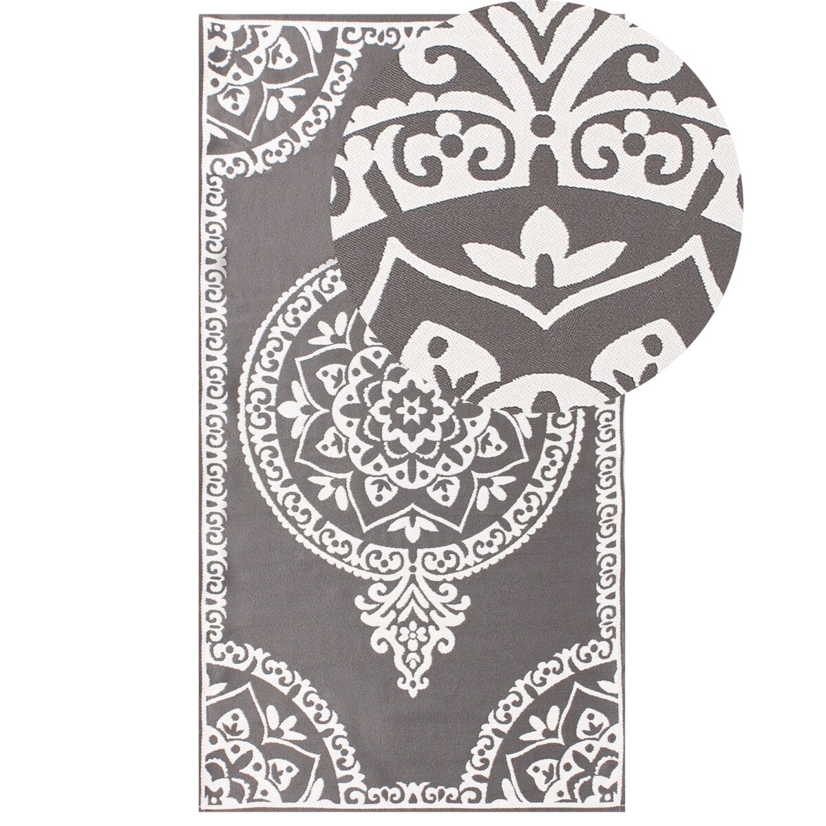 Dywan zewnętrzny KOHIMA Szary 80 x 150 cm