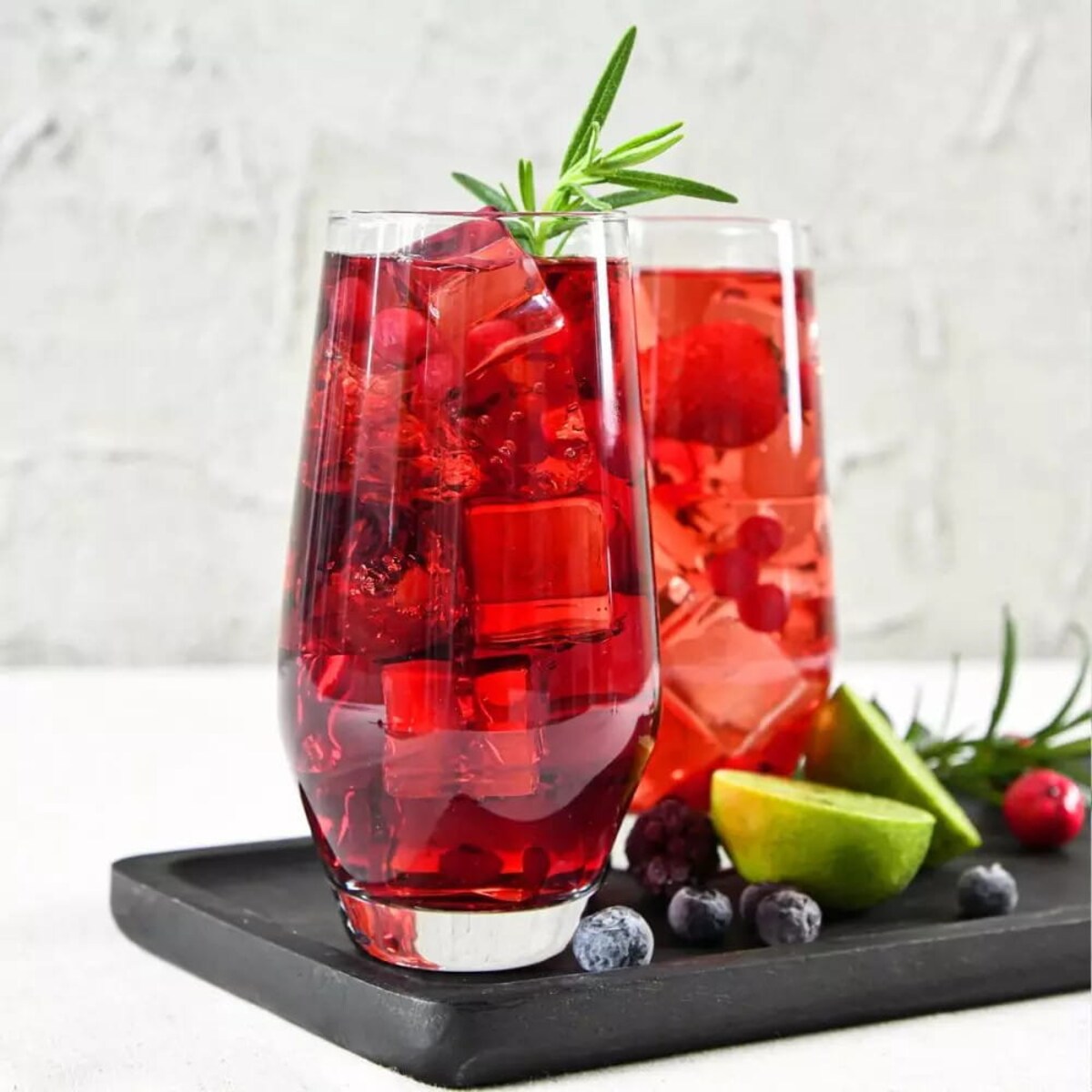 Szklanki Wysokie do Wody Soku Drinków Krosno Ray 6 szt 450 ml z Grubym Dnem