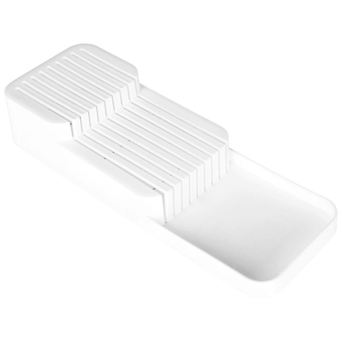 Organizer Wkład do Szuflady na Noże Kuchenne Biały 39 x 14,5 x 7,5 cm