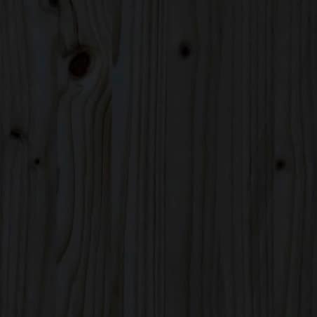 vidaXL Skrzynia na pranie, czarna, 88,5x44x66 cm, lita sosna