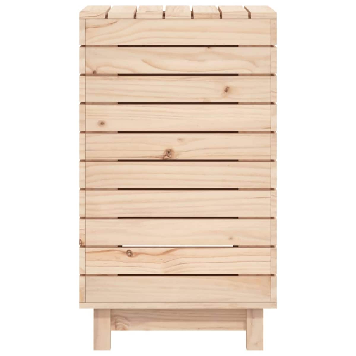vidaXL Kosz na pranie, 44x44x76 cm, lite drewno sosnowe